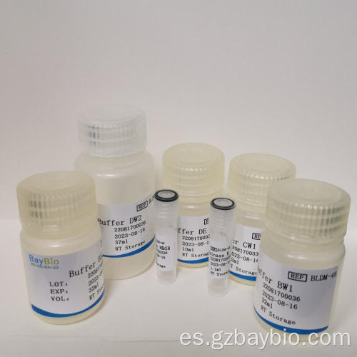Reactivos de purificación de ADN en sangre en el kit